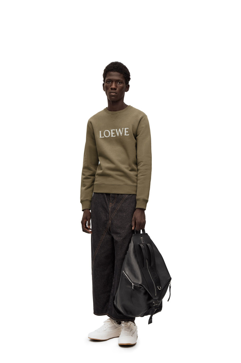 Loewe Embroidered LOEWE sweatshirt in cotton outlook