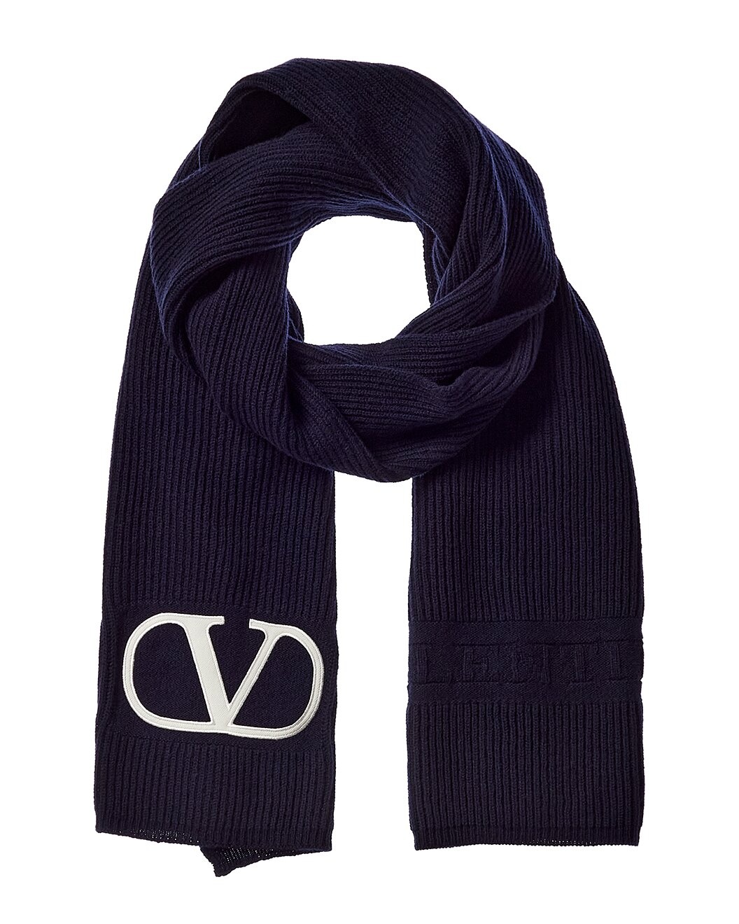 Valentino VLogo Wool Scarf - 1