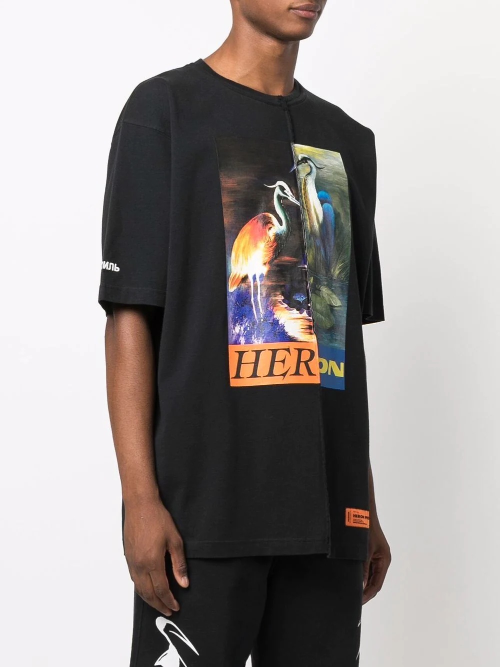 Split Light Herons T-shirt - 4