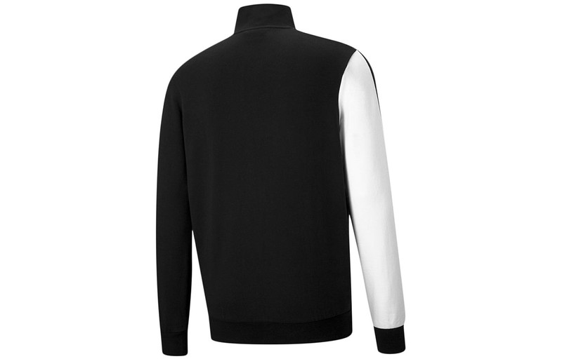 PUMA PUMA Kontrast T7 Stand Collar Contrasting Colors Jacket Black 531310-01 outlook