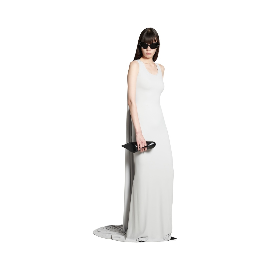 Women's Cb Tank Top Gown in Light Grey - 2