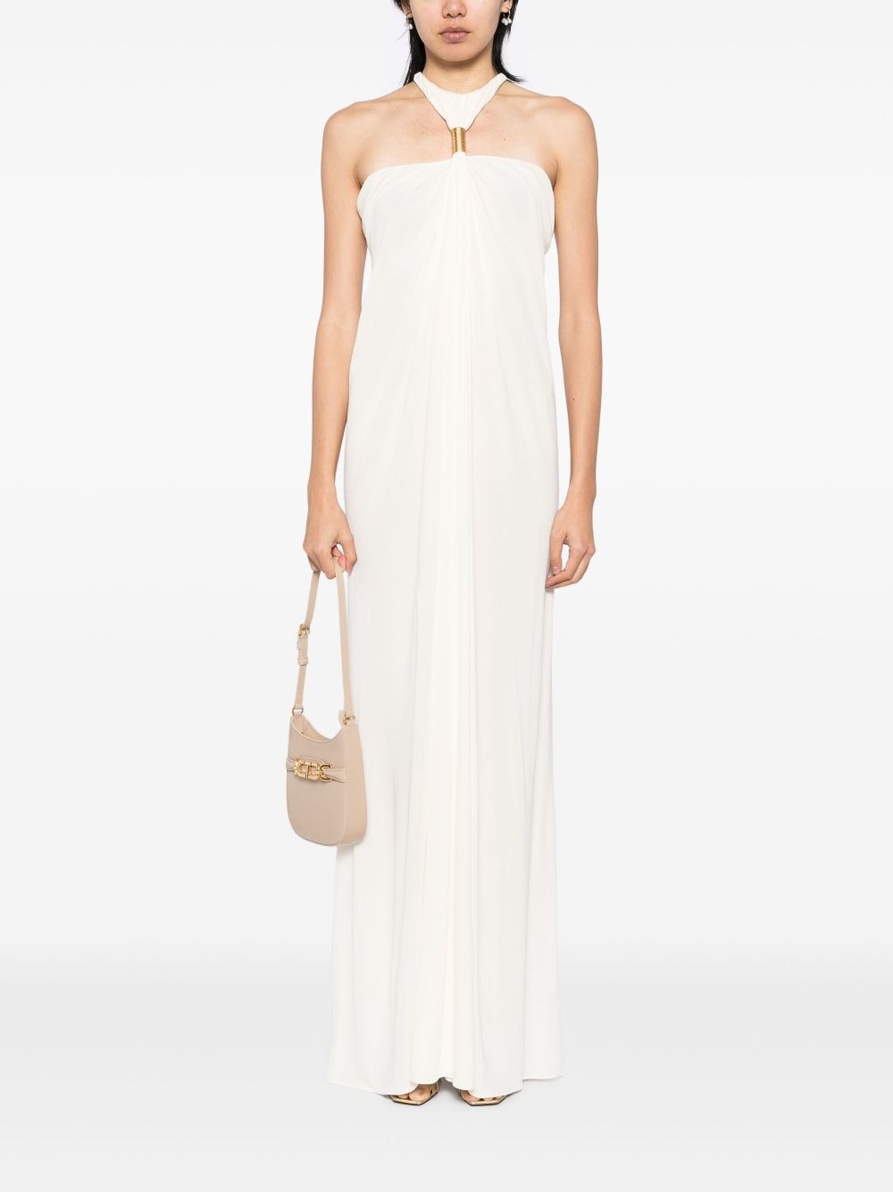 halter neck evening dress - 2