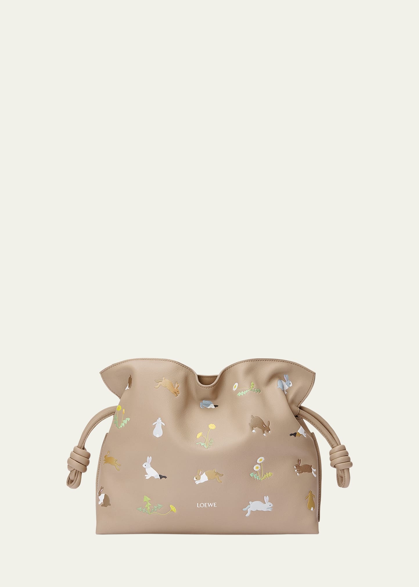 Loewe x Suna Fujita Flamenco Bunnies Printed Clutch Bag