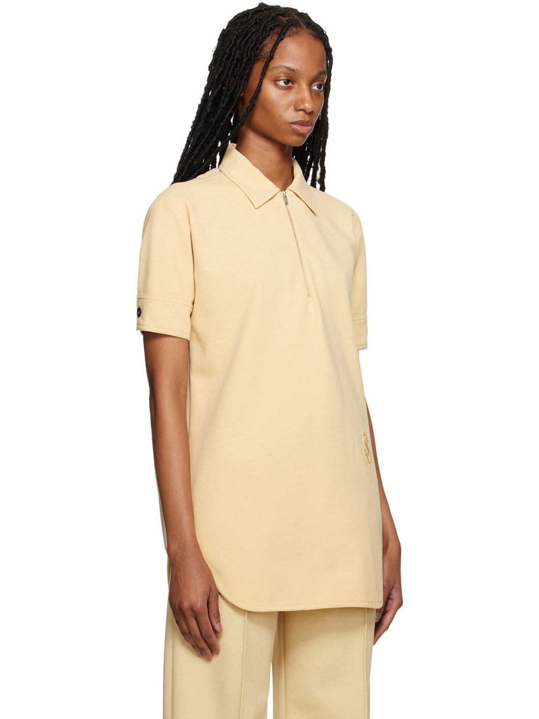 Yellow Embroidered Polo - 2