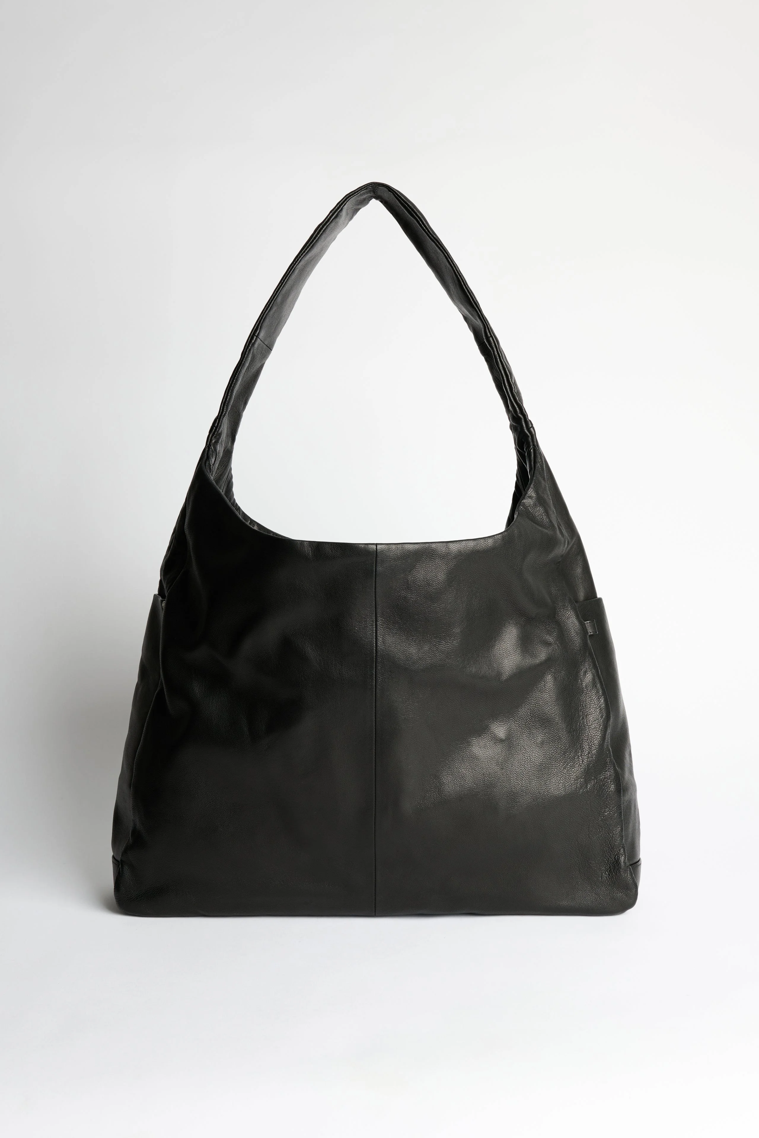 SSSTEIN LEATHER SHOULDER BAG BLACK - 1