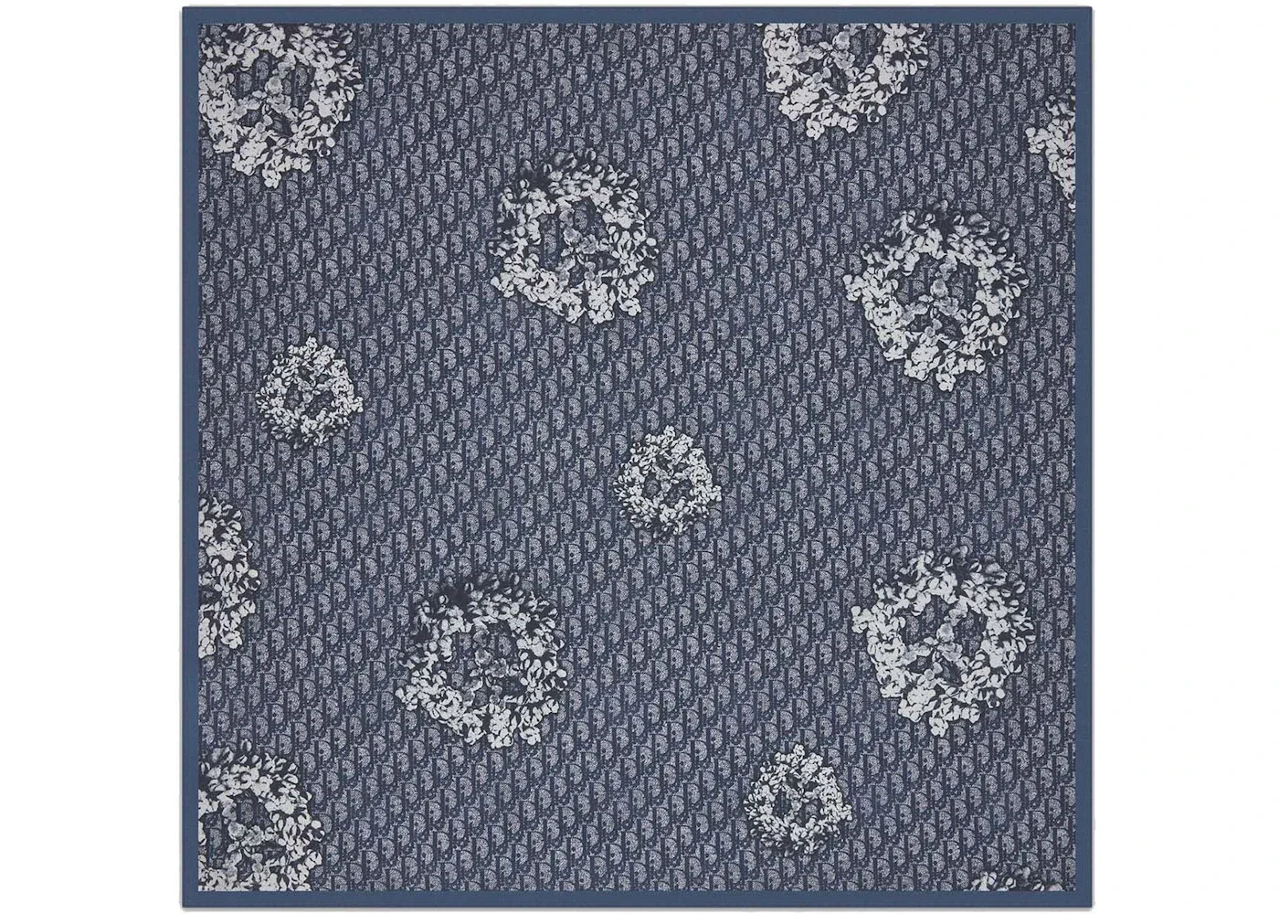 Dior TEARS Dior Oblique Bandana Navy Blue/Light Gray - 1