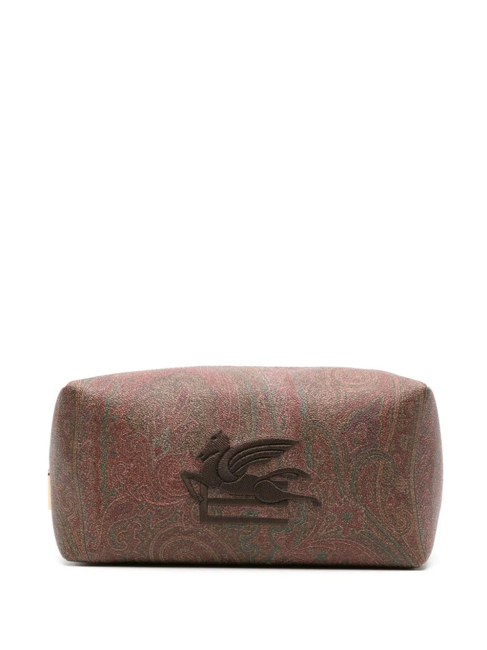 Pegaso-embroidered paisley-print wash bag - 1