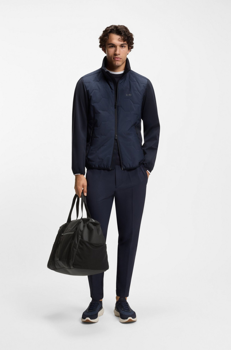 BOSS REFLECTIVE-DETAIL HOLDALL IN FAUX LEATHER outlook