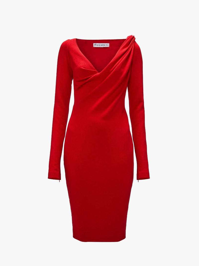 LONG SLEEVE MIDI DRESS - 1