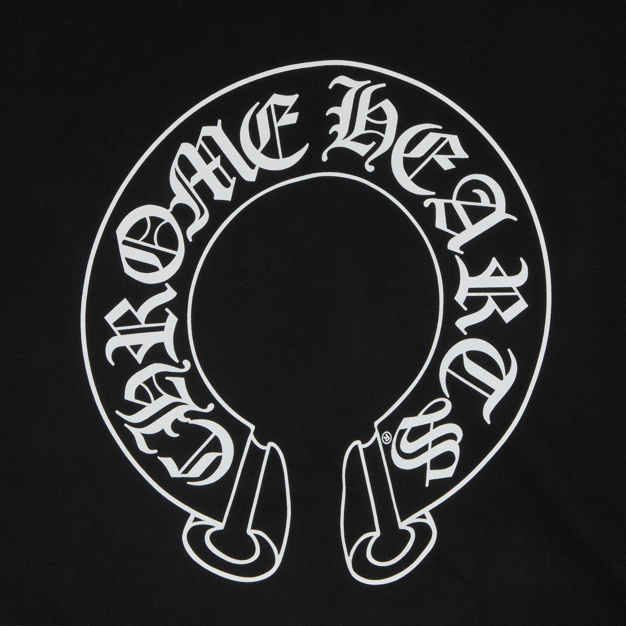 Chrome Hearts Horseshoe Logo Crewneck Sweatshirt 'Black' - 3