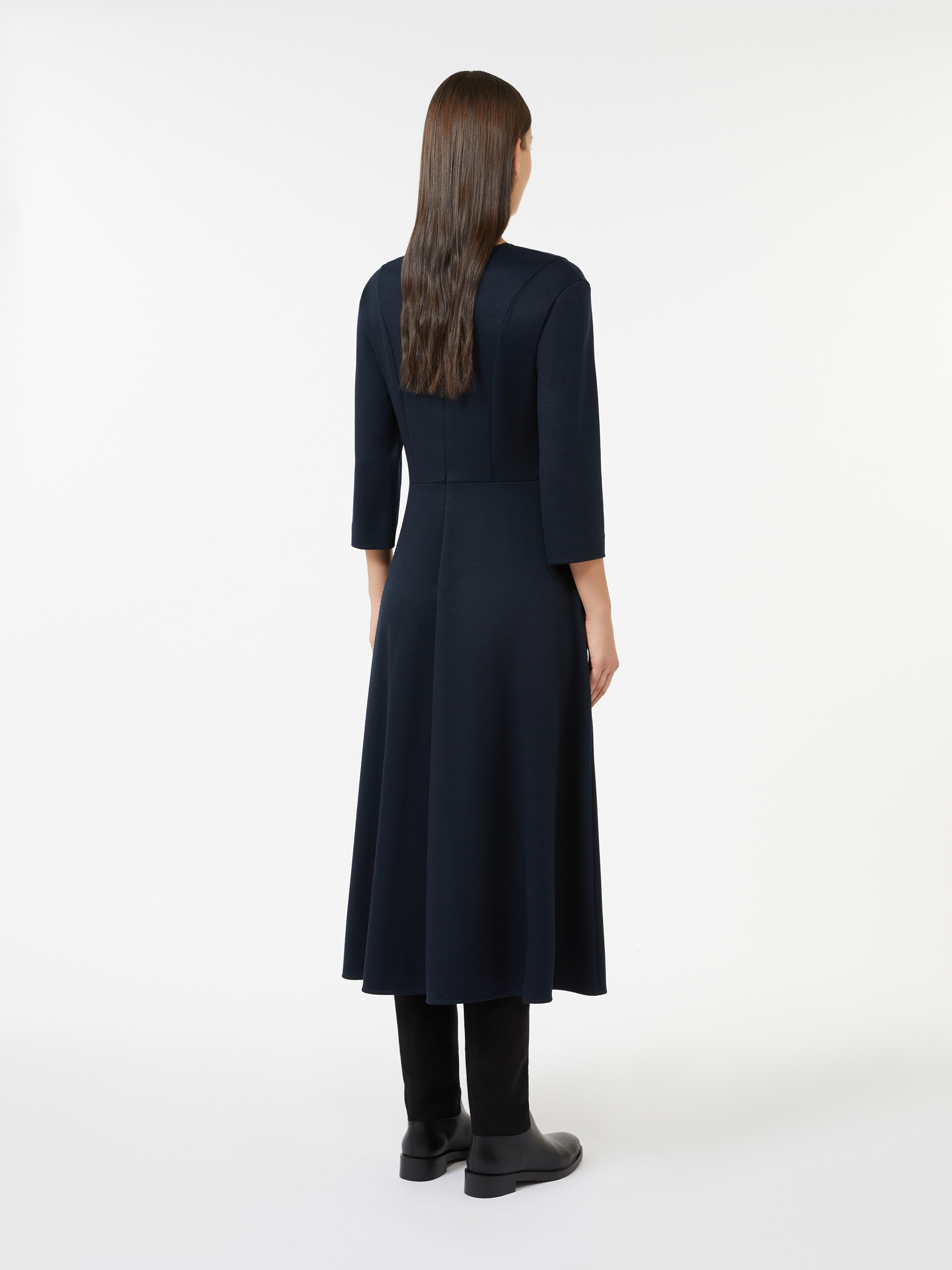 ORIONE Piqué jersey dress - 4