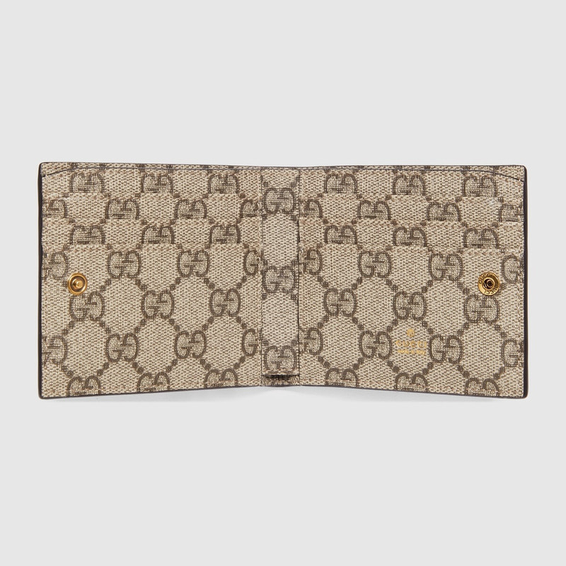 GUCCI Mini GG canvas wallet outlook