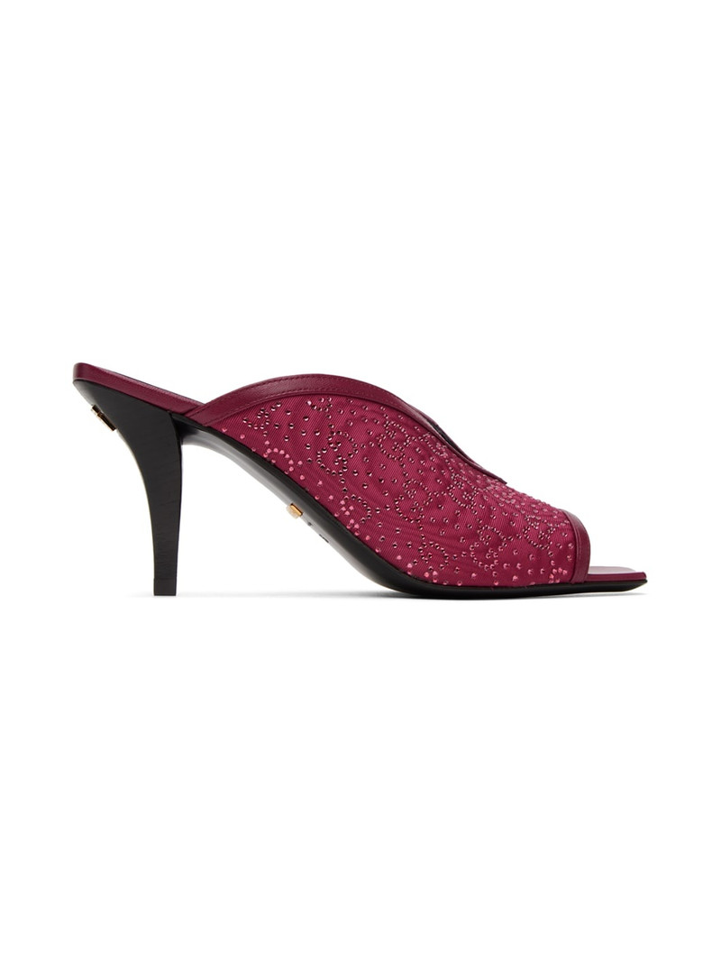GG 75mm embellished high-heel mules - 1