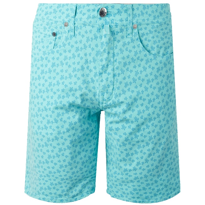 Men Cotton Bermuda Shorts Micro Ronde Des tortues - 1