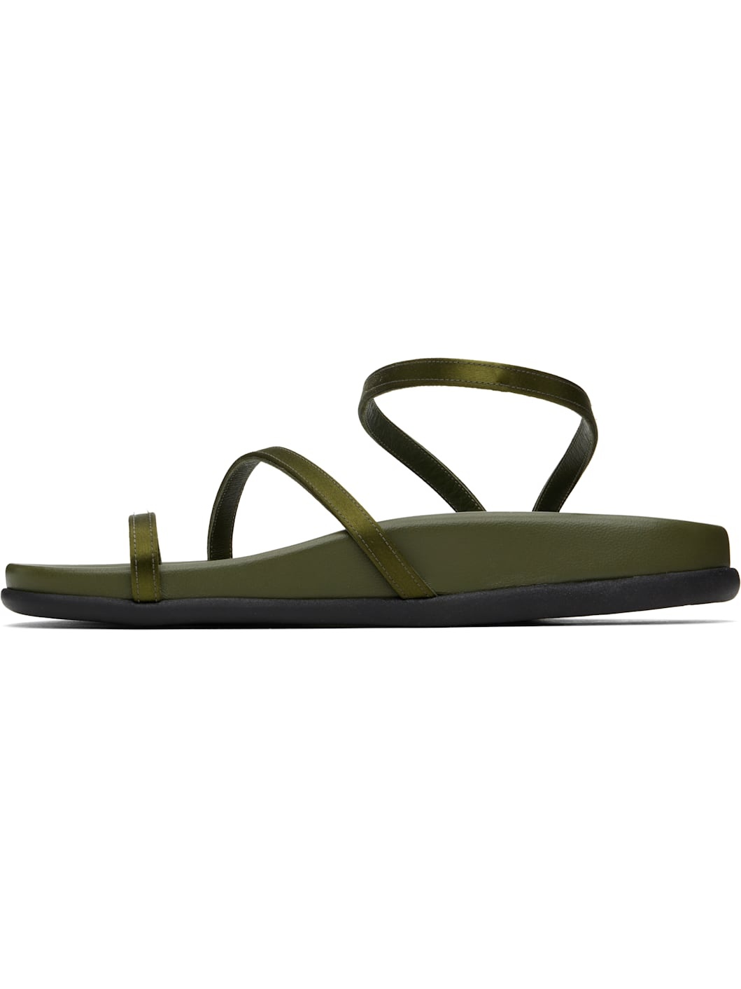 Khaki Eleftheria Footbed Sandals - 3