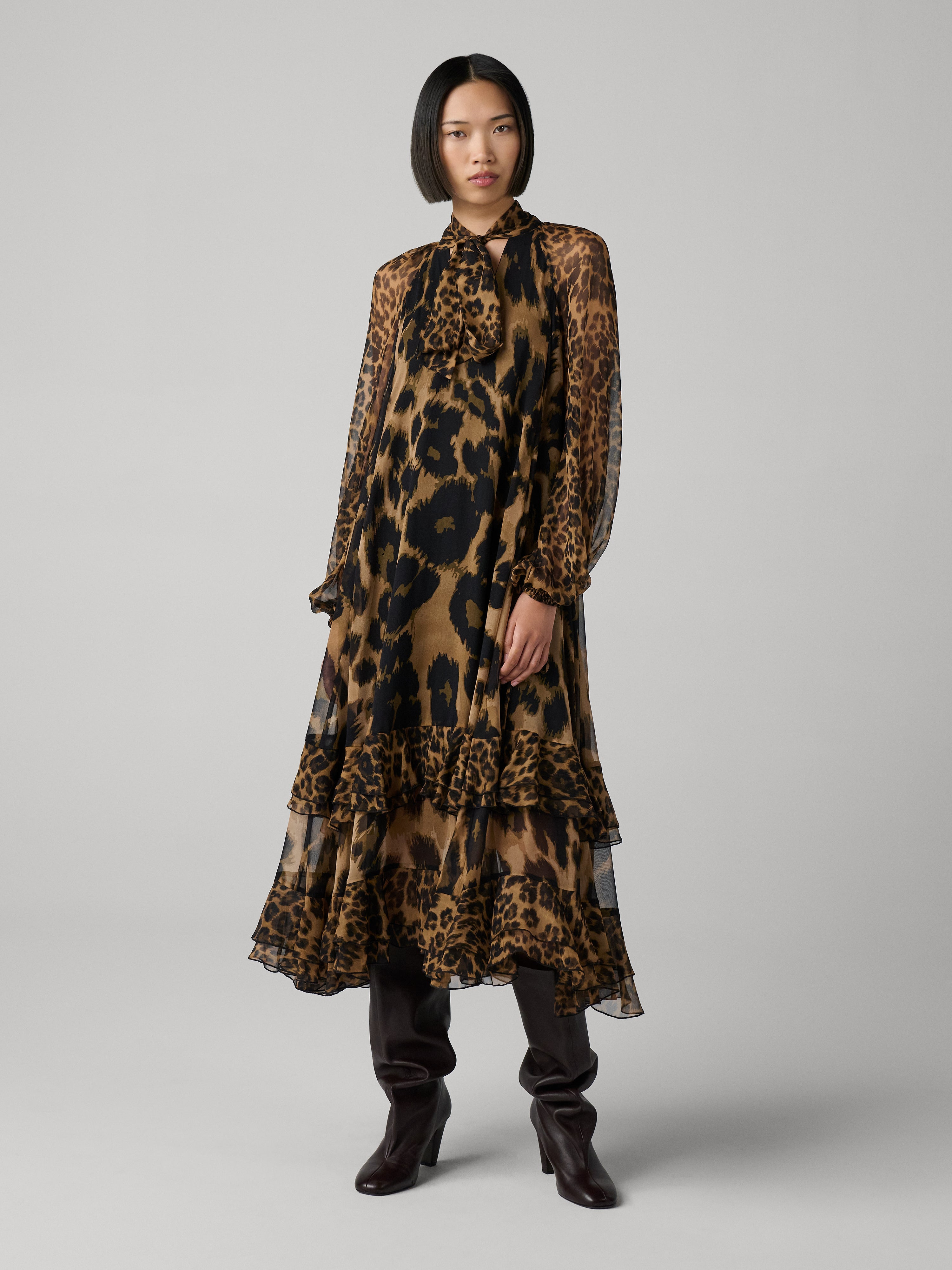 Nadine Silk Chiffon Gown - 2