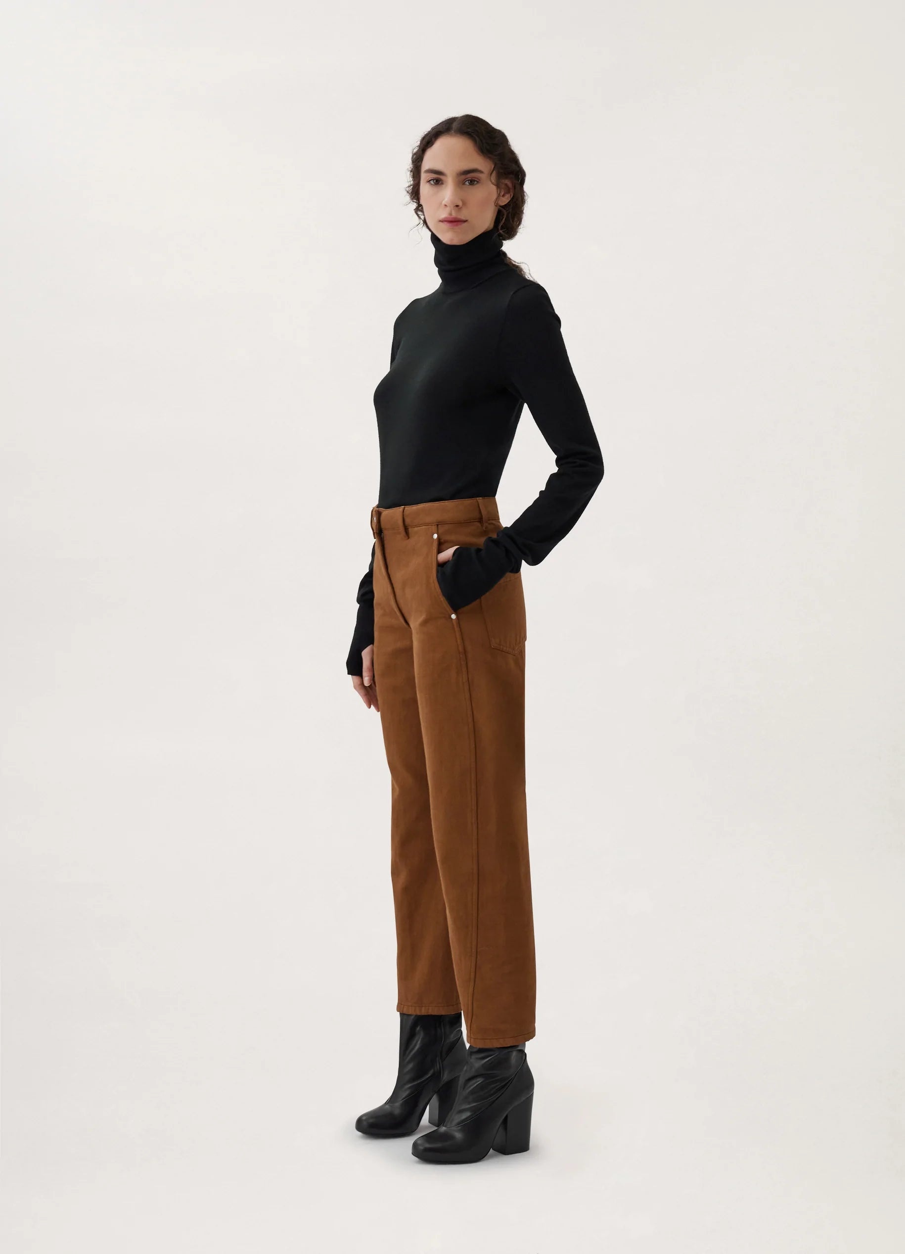 DENIM TWISTED PANTS
HEAVY GD DENIM - 4