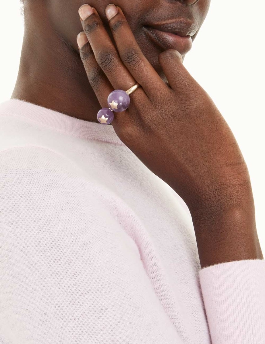STATEMENT SEMI PRECIOUS RING - 4