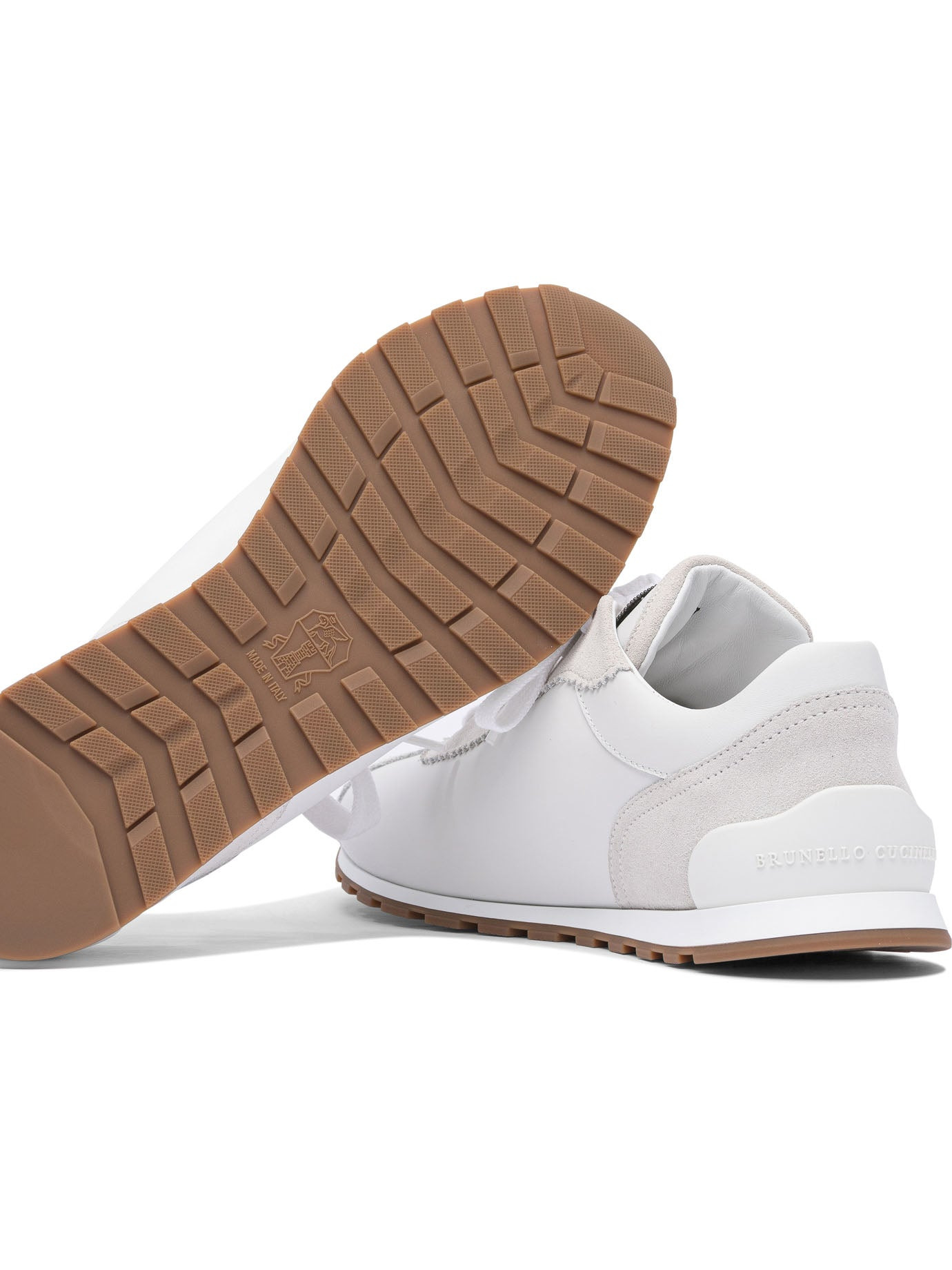 Brunello Cucinelli Women Suede And Calf Leather "Runners" Sneaker With Jewel - 5