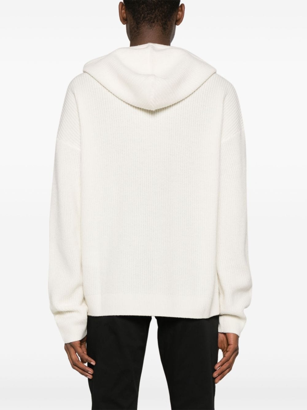 x Mon Amour intarsia-knit hoodie - 4