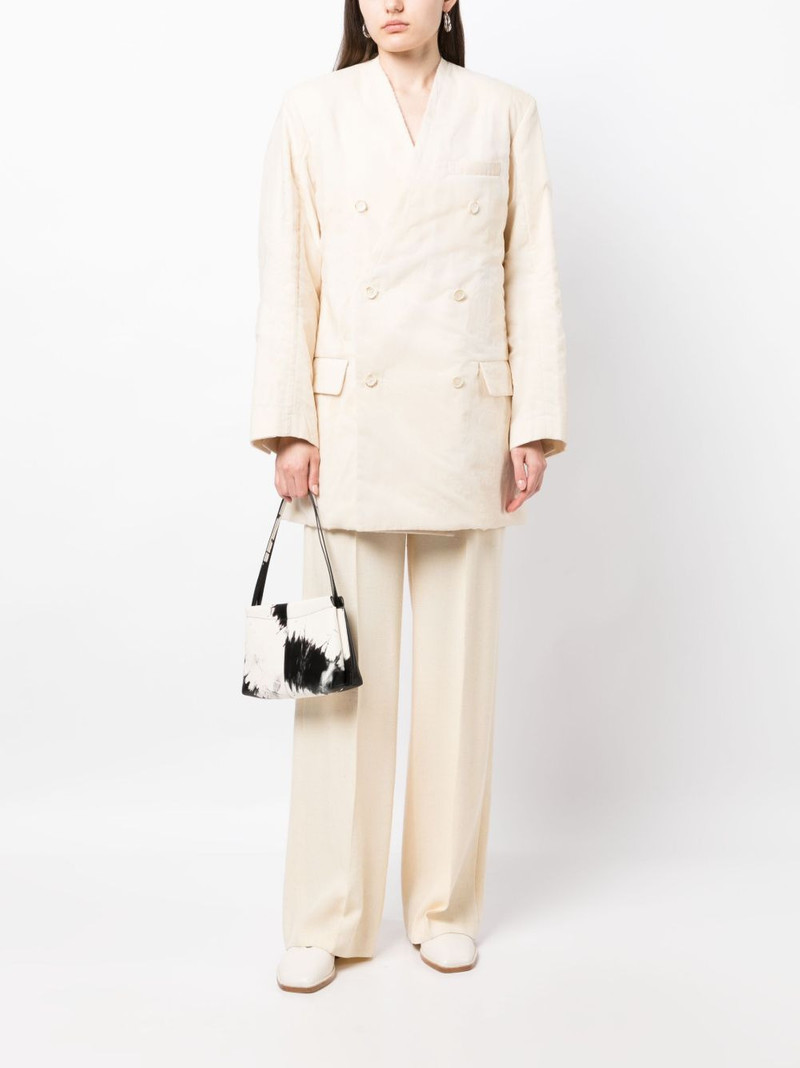 UMA WANG cotton double-breasted blazer outlook