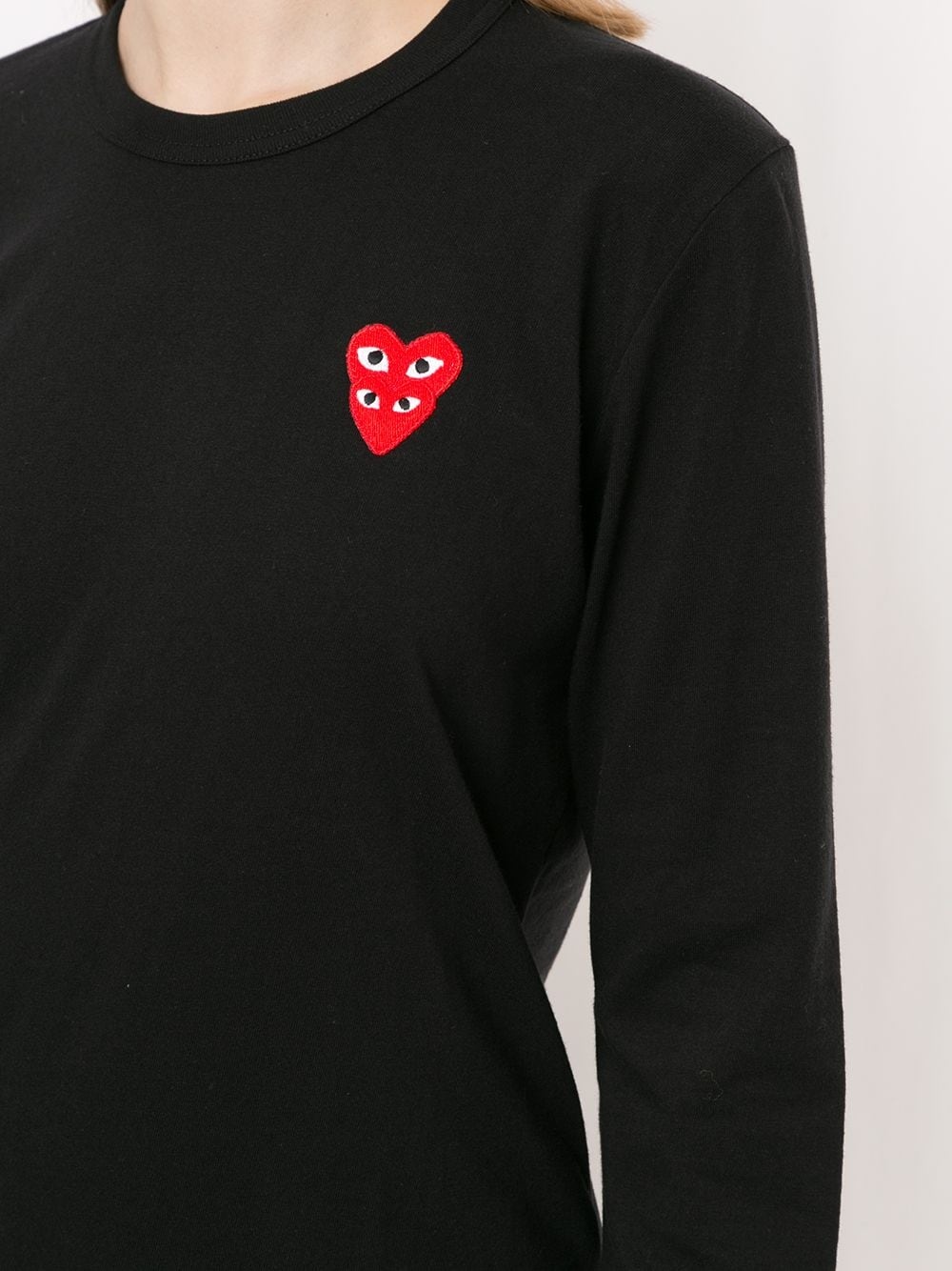 heart motif long sleeve top - 5