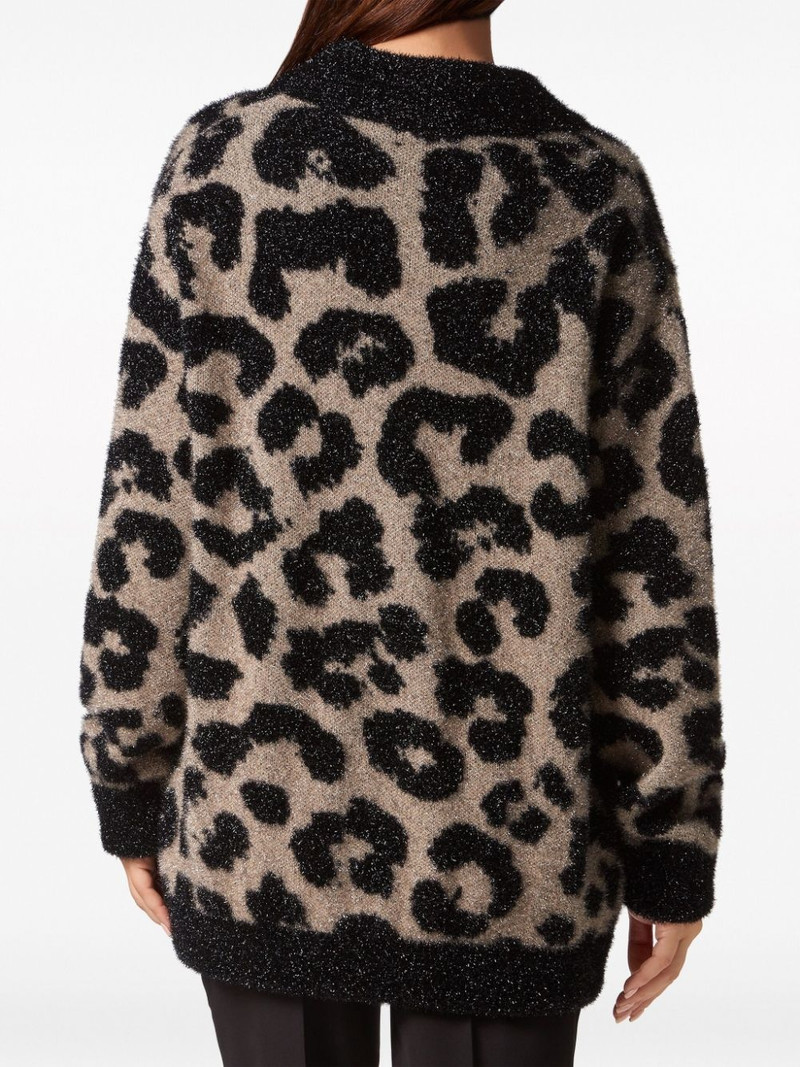 leopard-print lurex cardigan 3