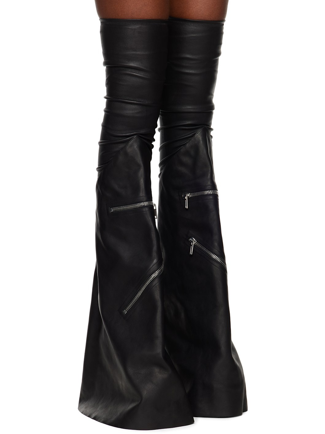 Black Cargoflares Tall Boots - 4