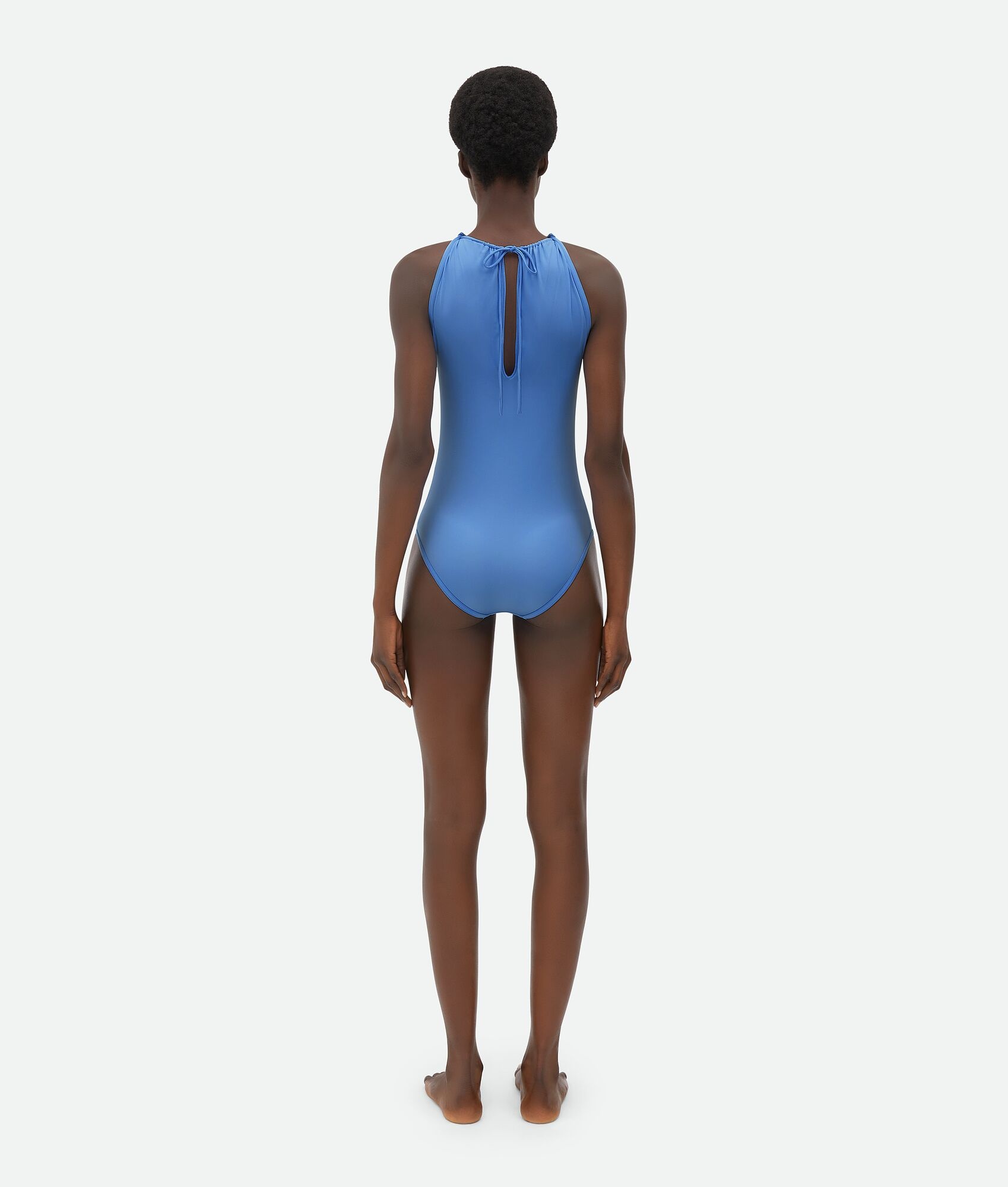 Stretch Nylon Swimsuit With Knot Detail At Neck - 3