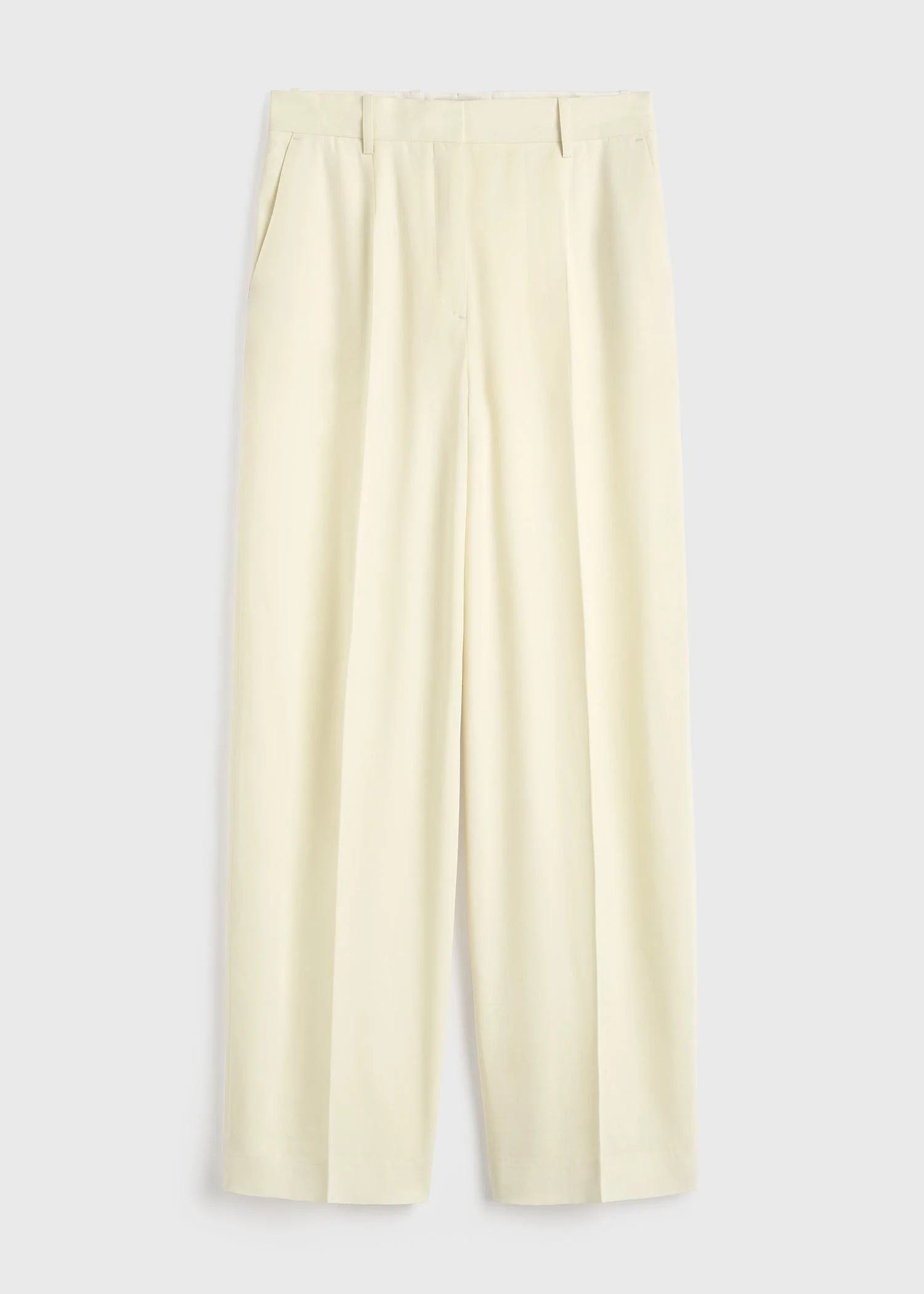 Wide fluid trousers ecru - 1