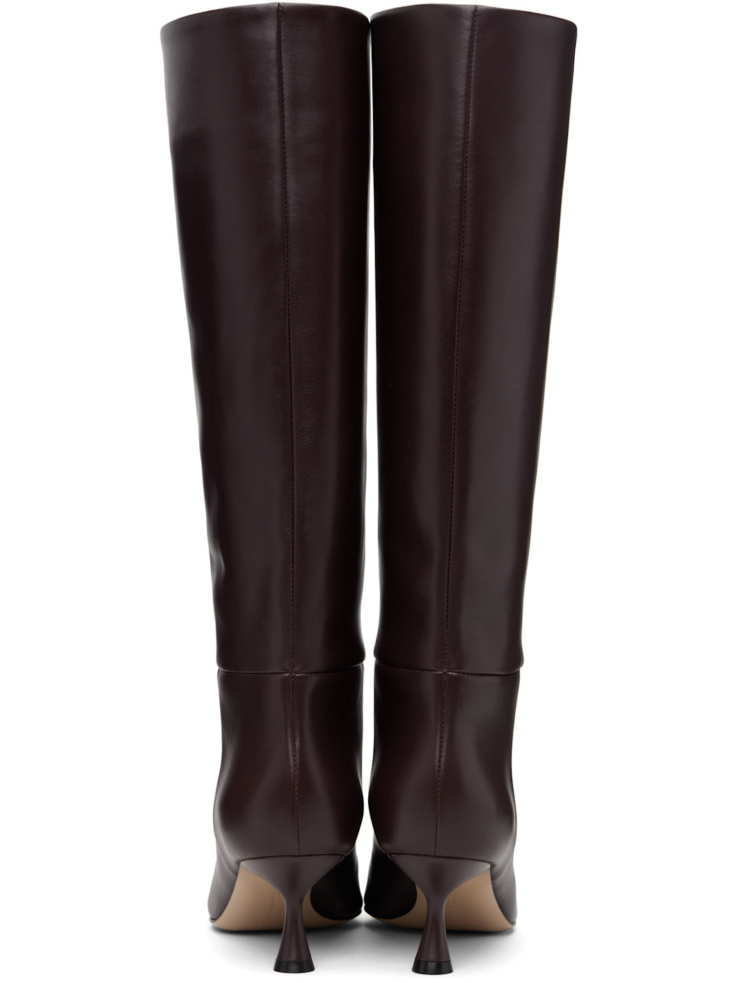 Burgundy Heeled 55 Tall Boots - 2