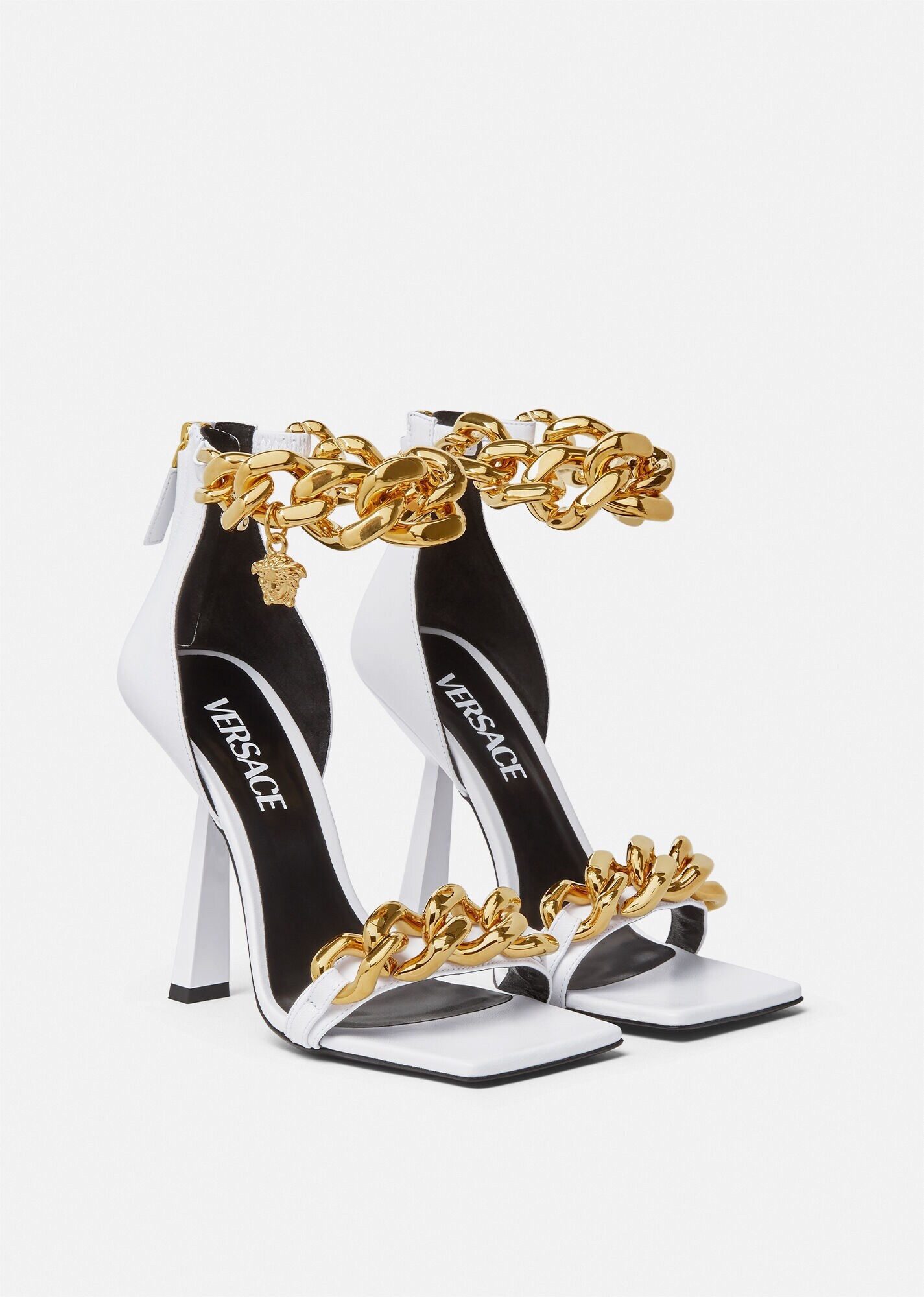 Medusa Chain High Heel Sandals - 2