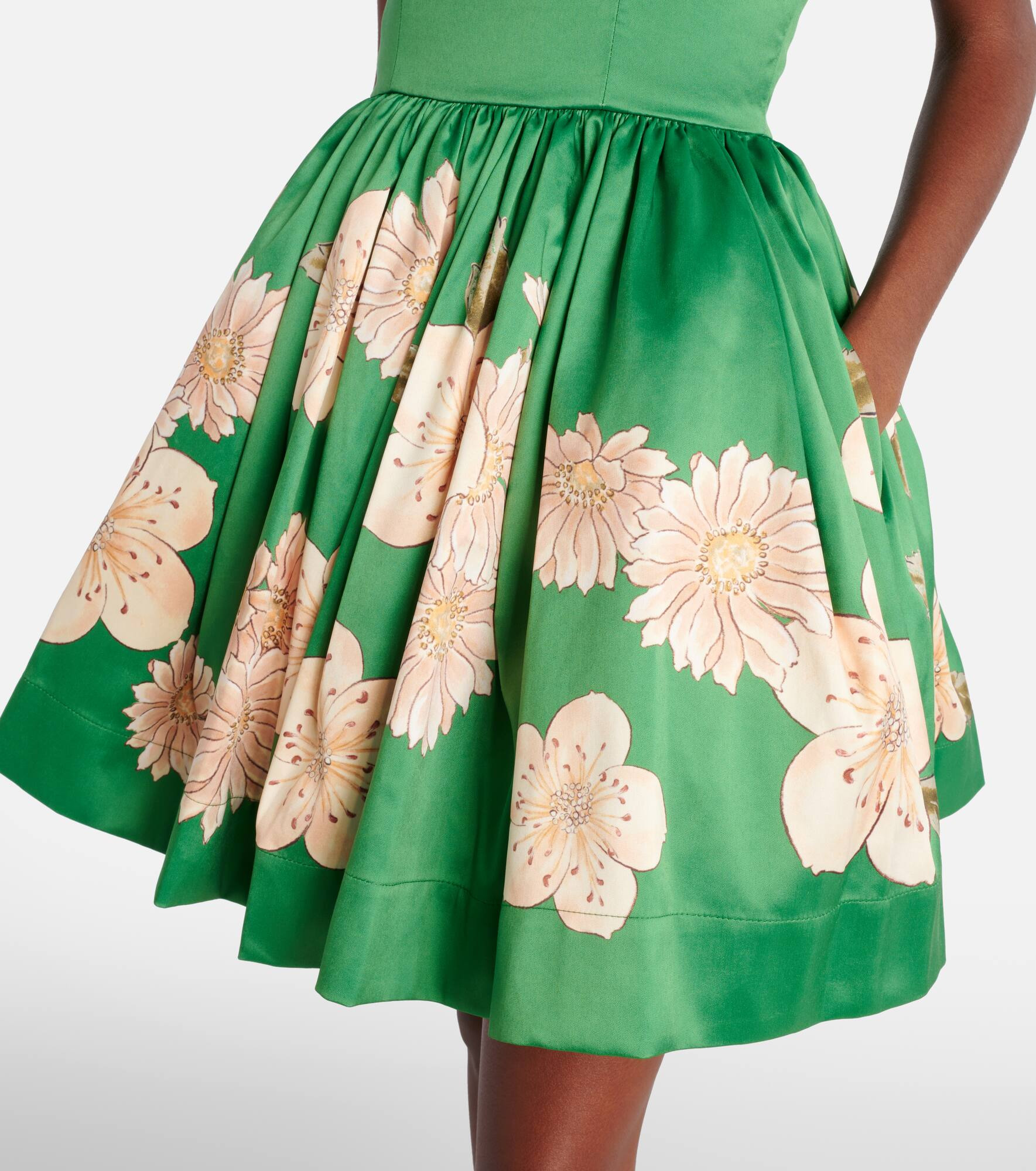 Floral gathered minidress - 5