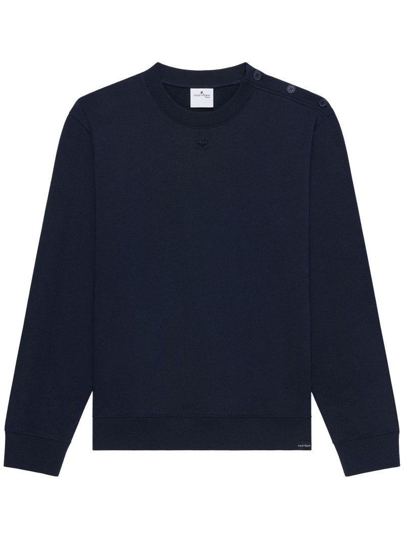 buttoned fleece sweatshirt 1