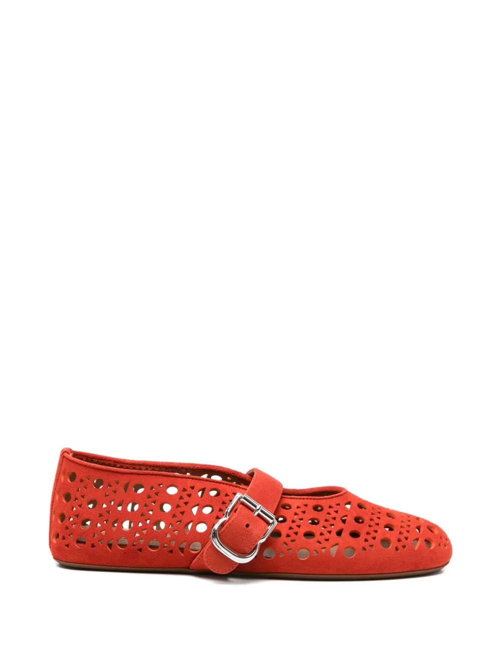 cut-out buckle ballet flats - 1