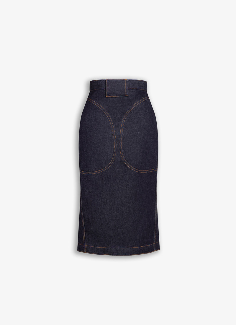 Alaïa PENCIL DENIM SKIRT outlook