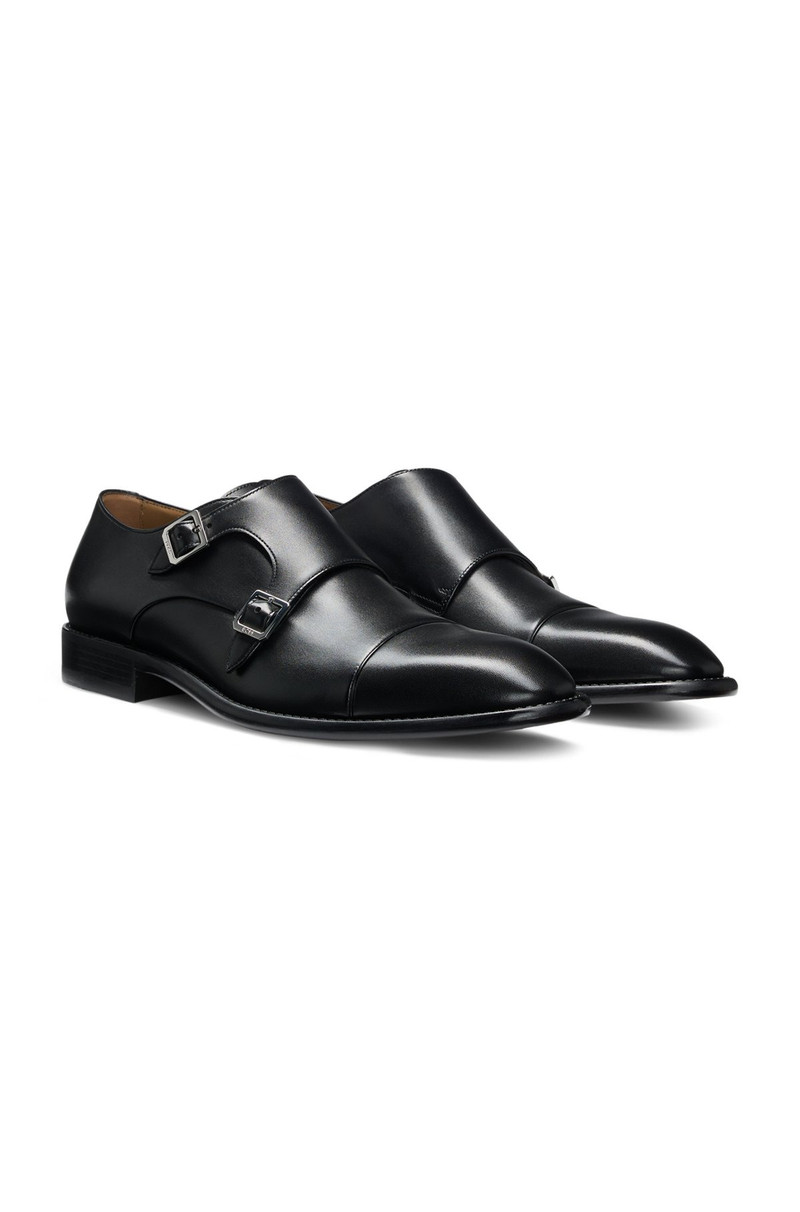 LEATHER MONK SHOES WITH DOUBLE STRAP 2