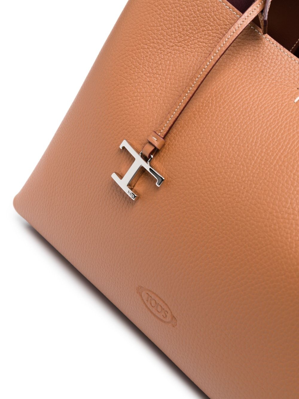 T Timeless leather tote bag - 5