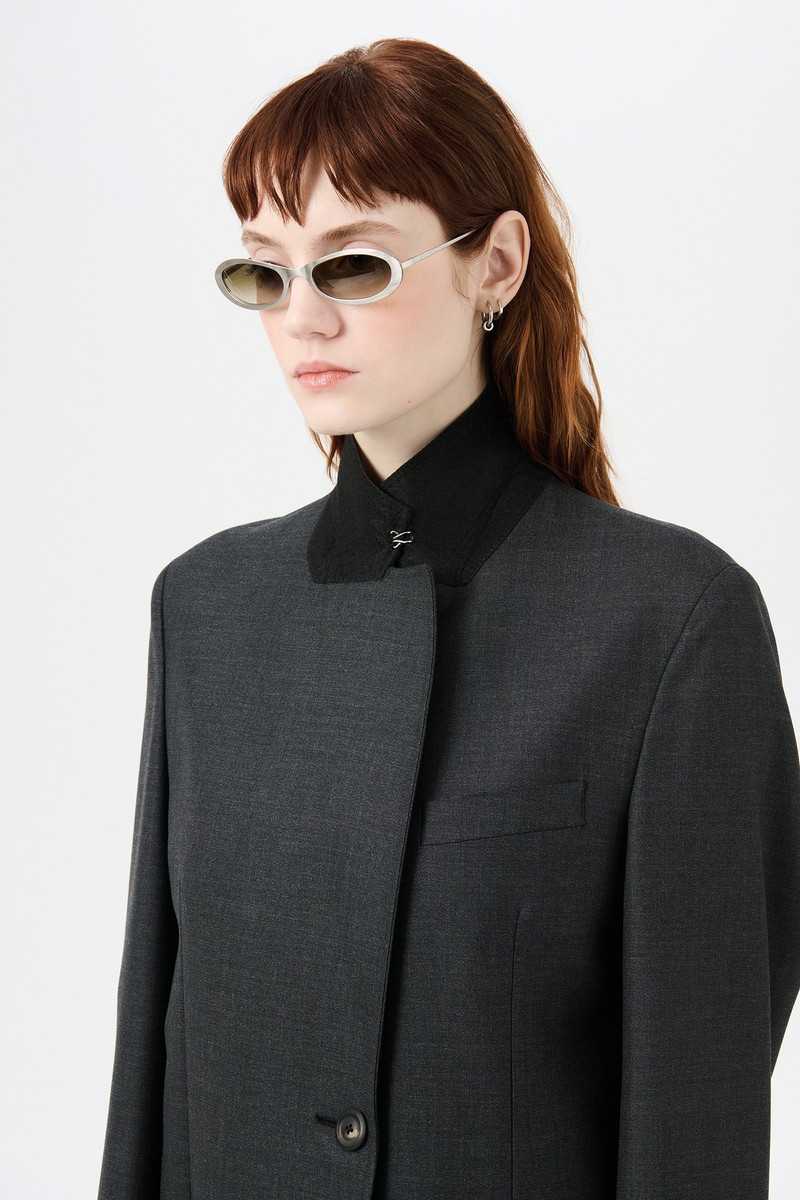 Our Legacy Reef Coat Premium Charcoal Office Wool outlook