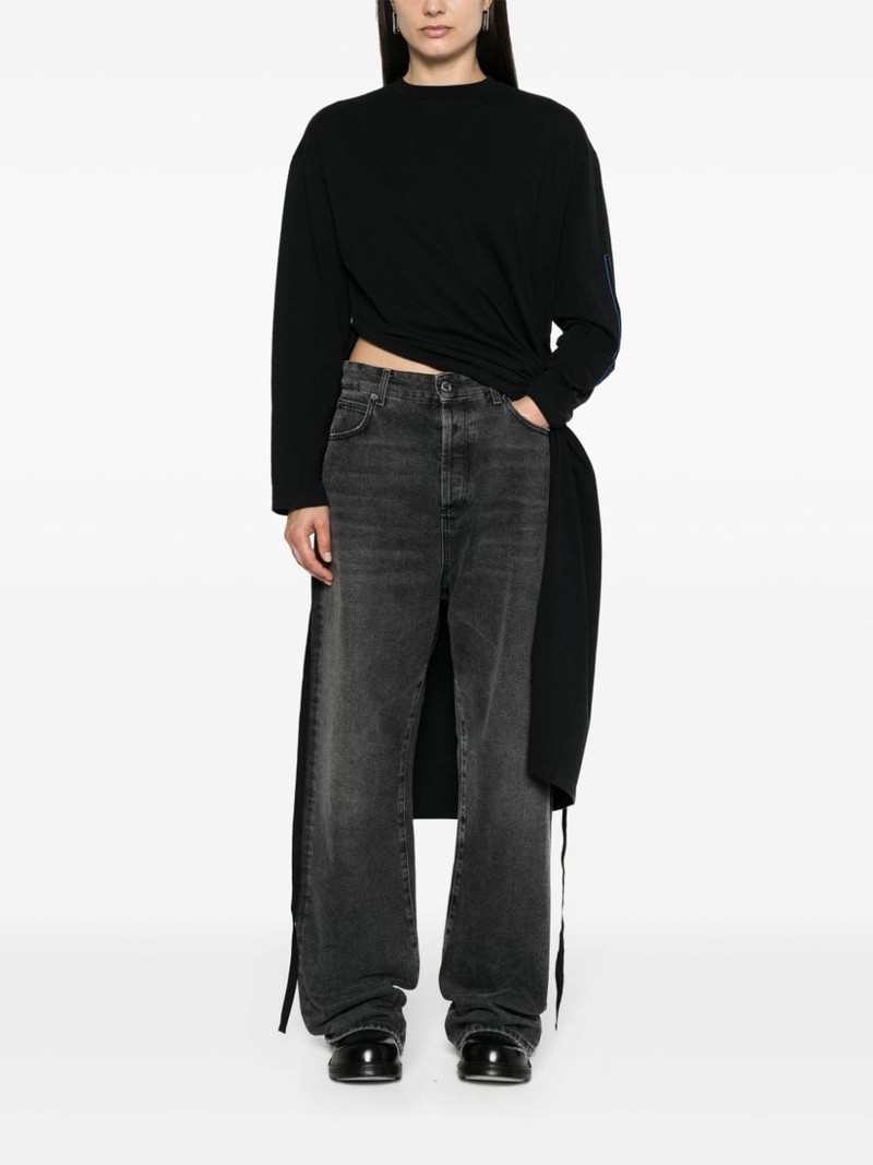 MM6 Maison Margiela logo-print midi dress outlook