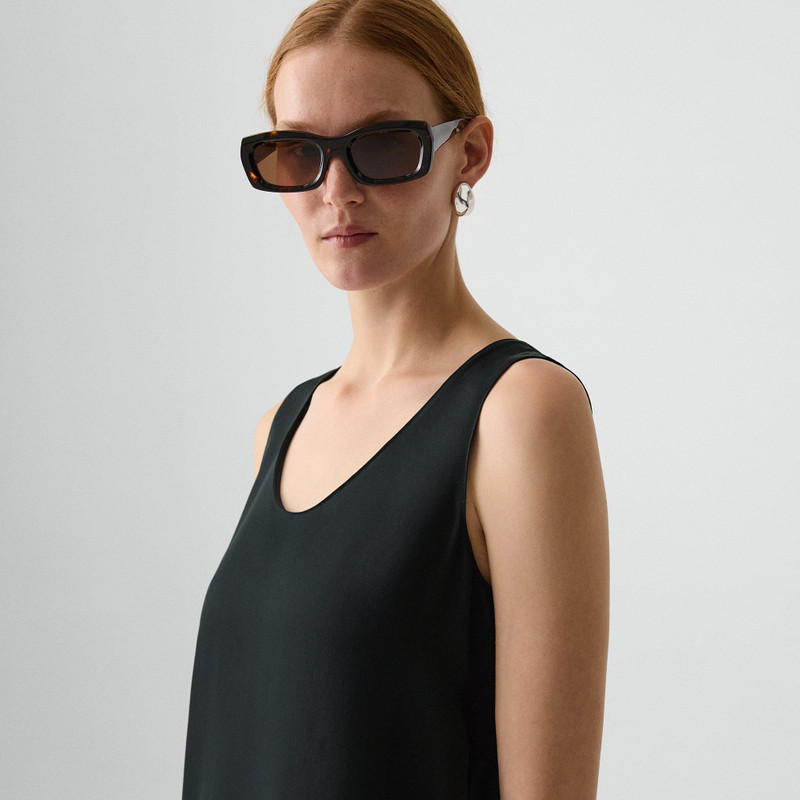 Straight Shell Top in Silk Georgette 5