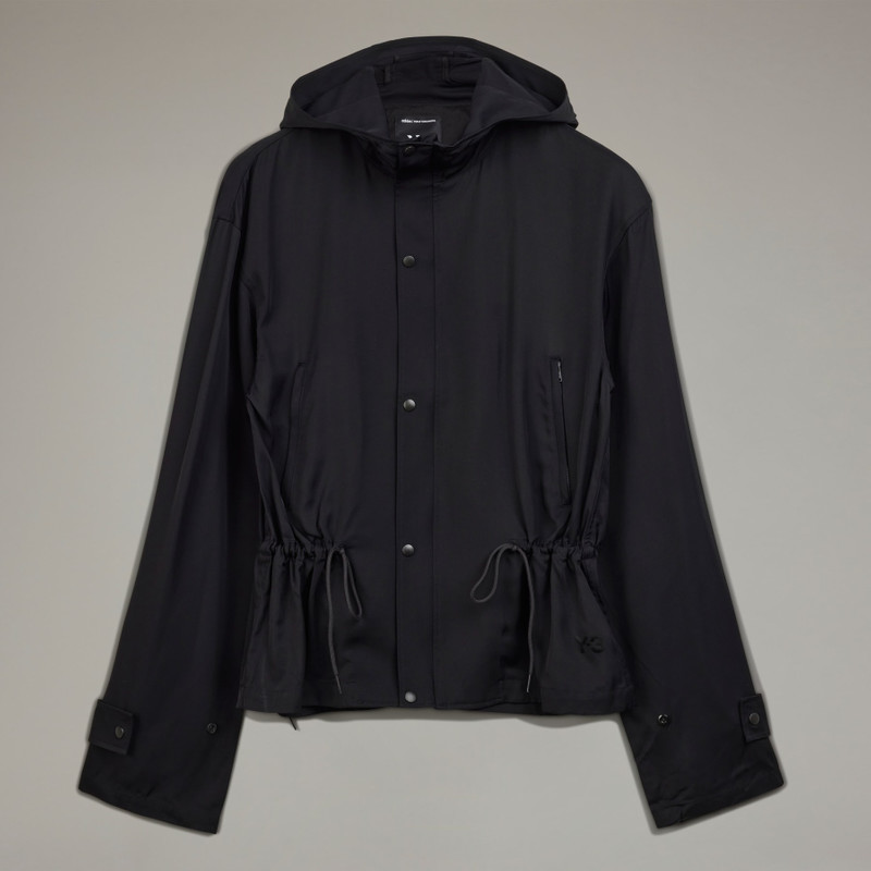 Y-3 Rayon Twill Hooded Top - 1