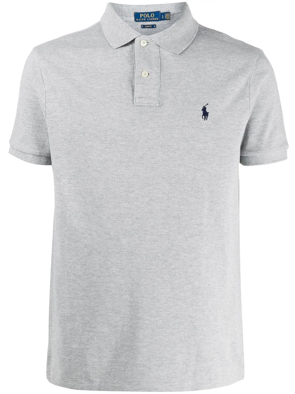 short sleeve embroidered logo polo shirt - 1