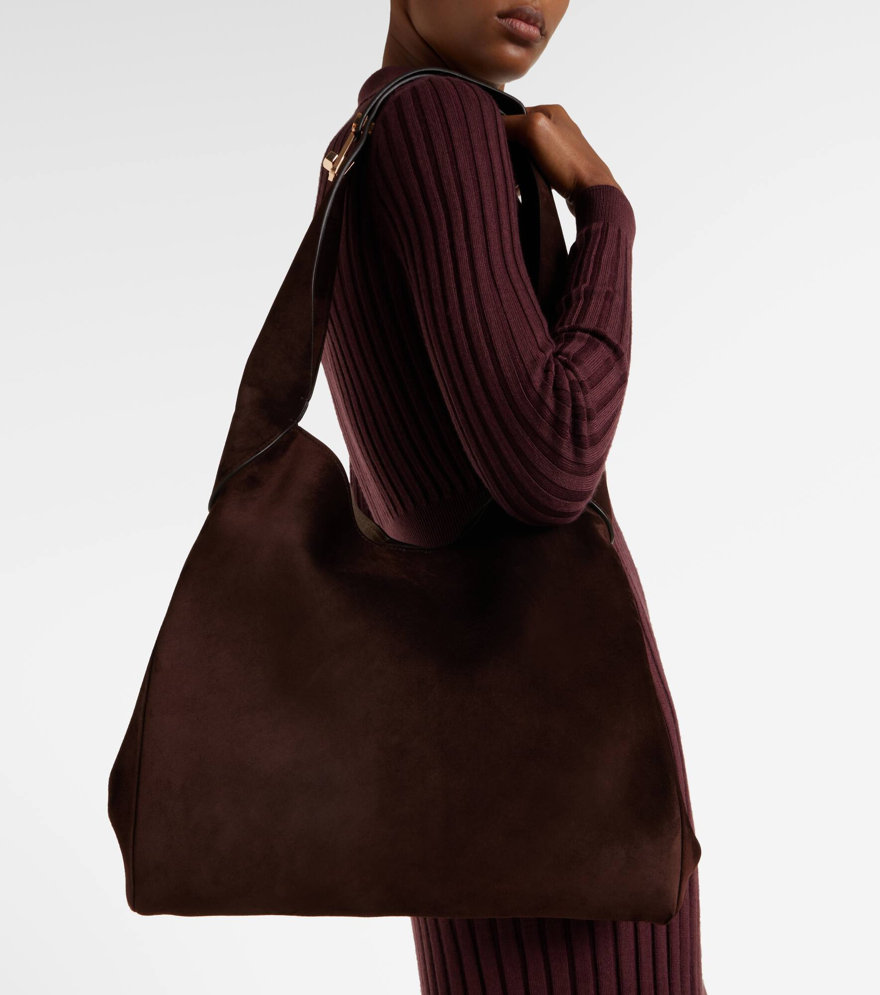 Small suede tote bag - 2