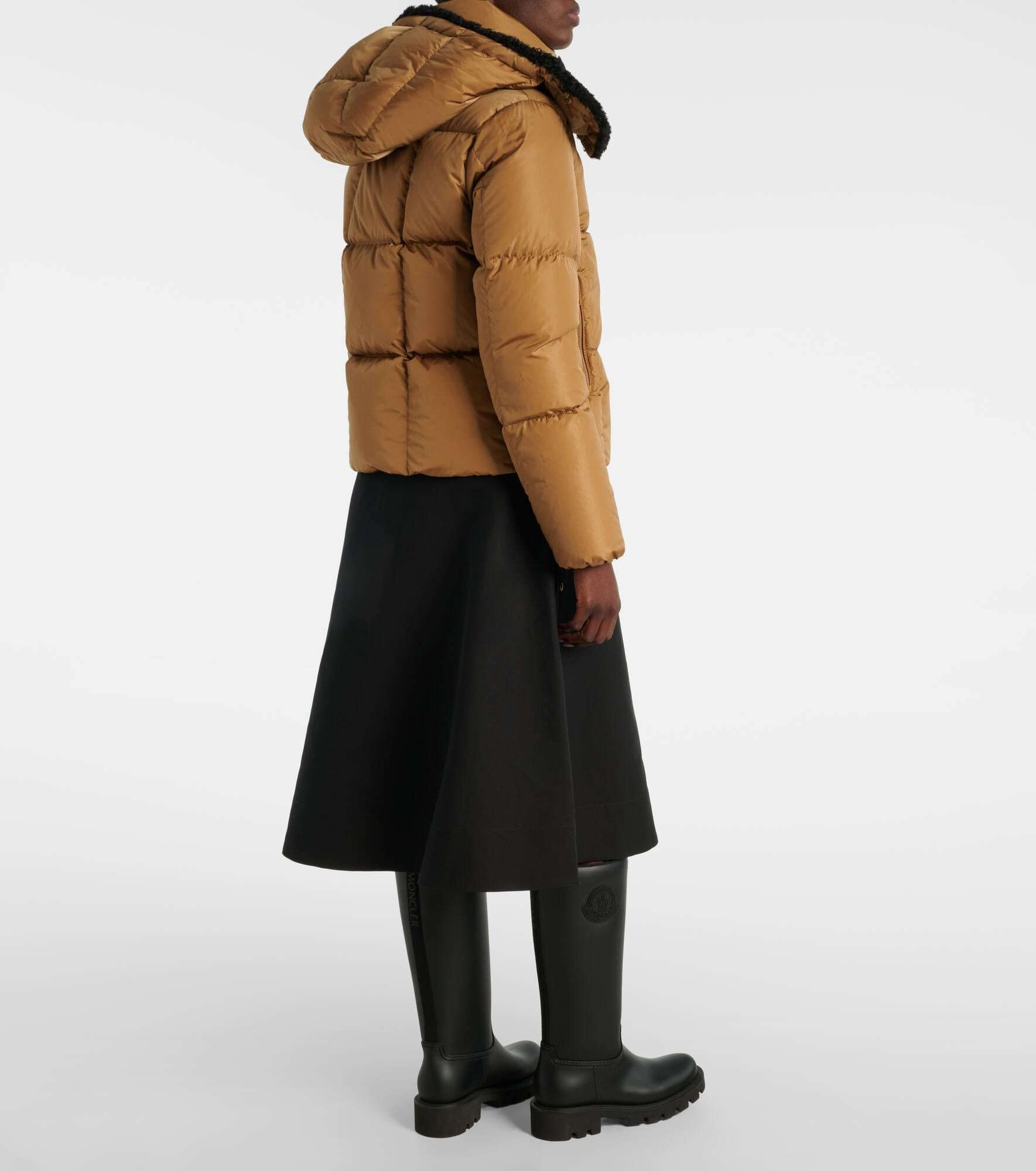 Castelnou teddy-trimmed down jacket - 3