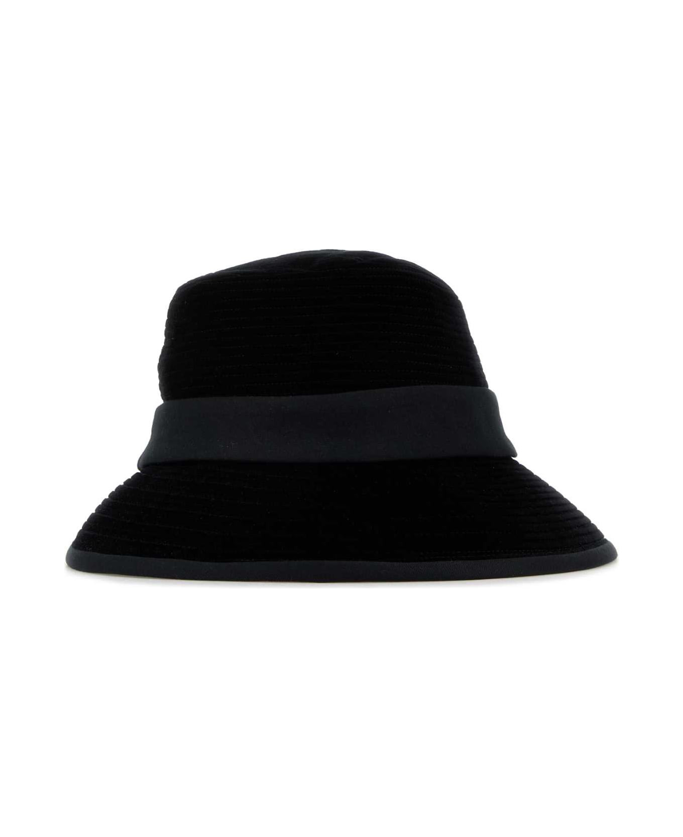 Black Velvet Hat - 2