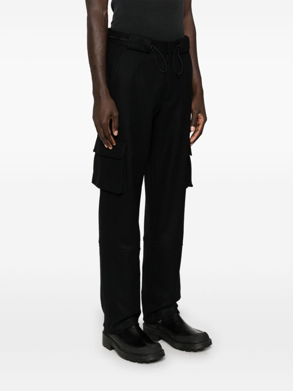 drawstring cargo pants - 3
