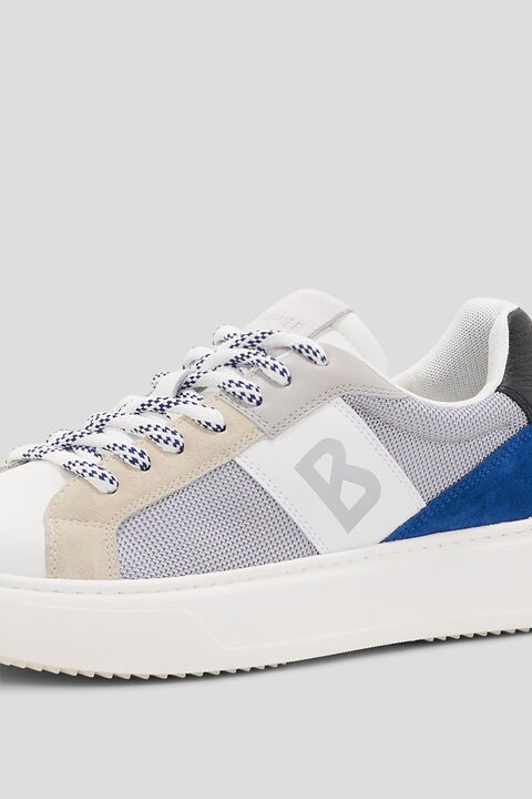 Milan sneakers in White/Gray/Blue - 4