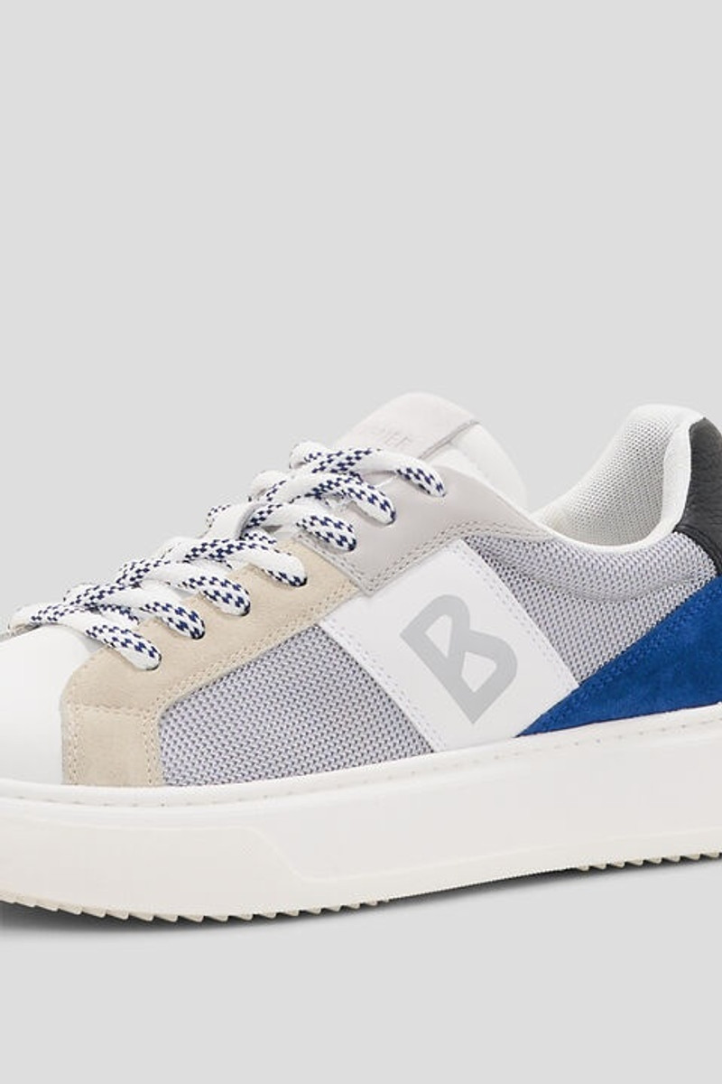 Milan sneakers in White/Gray/Blue 4