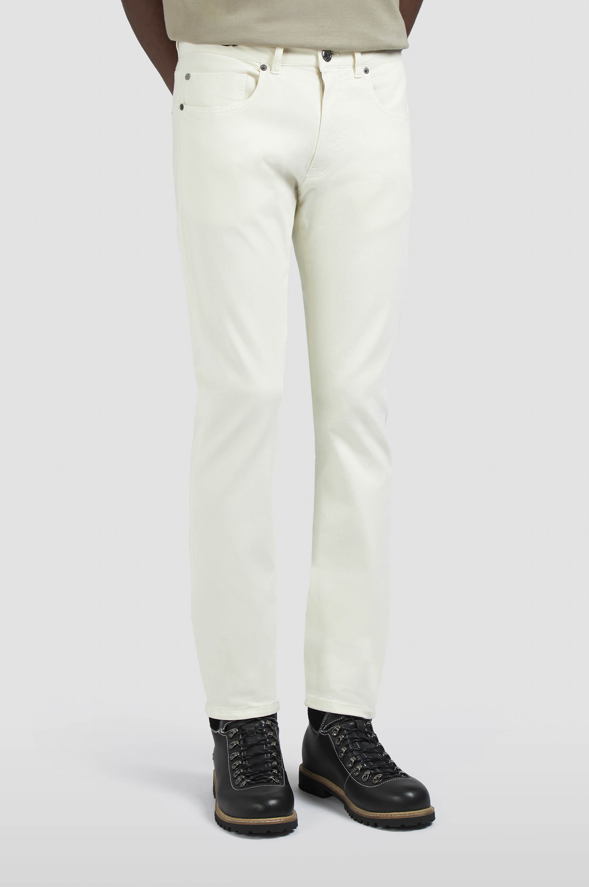 STRETCH COTTON 5 POCKETS TROUSERS - 6